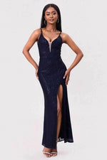 Split Sequin Backless Maxi Cami Dress for a perfect OOTD – dress to impress outfits from Amexza