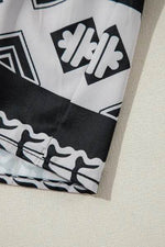 Tiered Printed Notched Half Sleeve Dress for a perfect OOTD – dress to impress outfits from Amexza