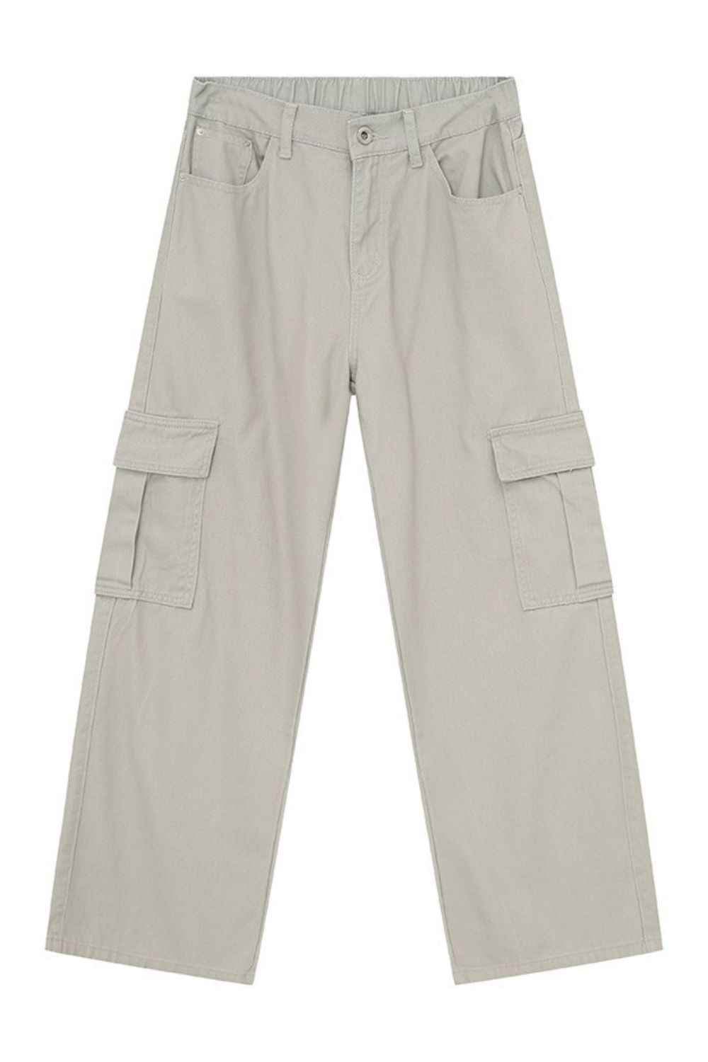 Hight Rise Wide Leg Cargo Pants Gray for a perfect OOTD – dress to impress outfits from Amexza