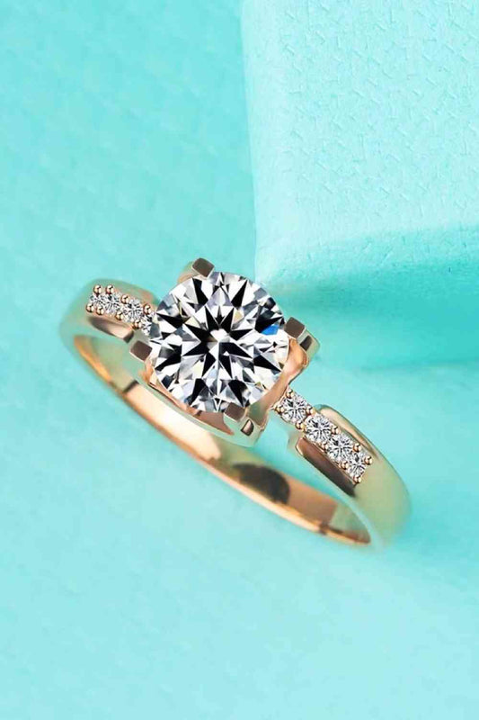 1 Carat Moissanite Ring Rose Gold for a perfect OOTD – dress to impress outfits from Amexza