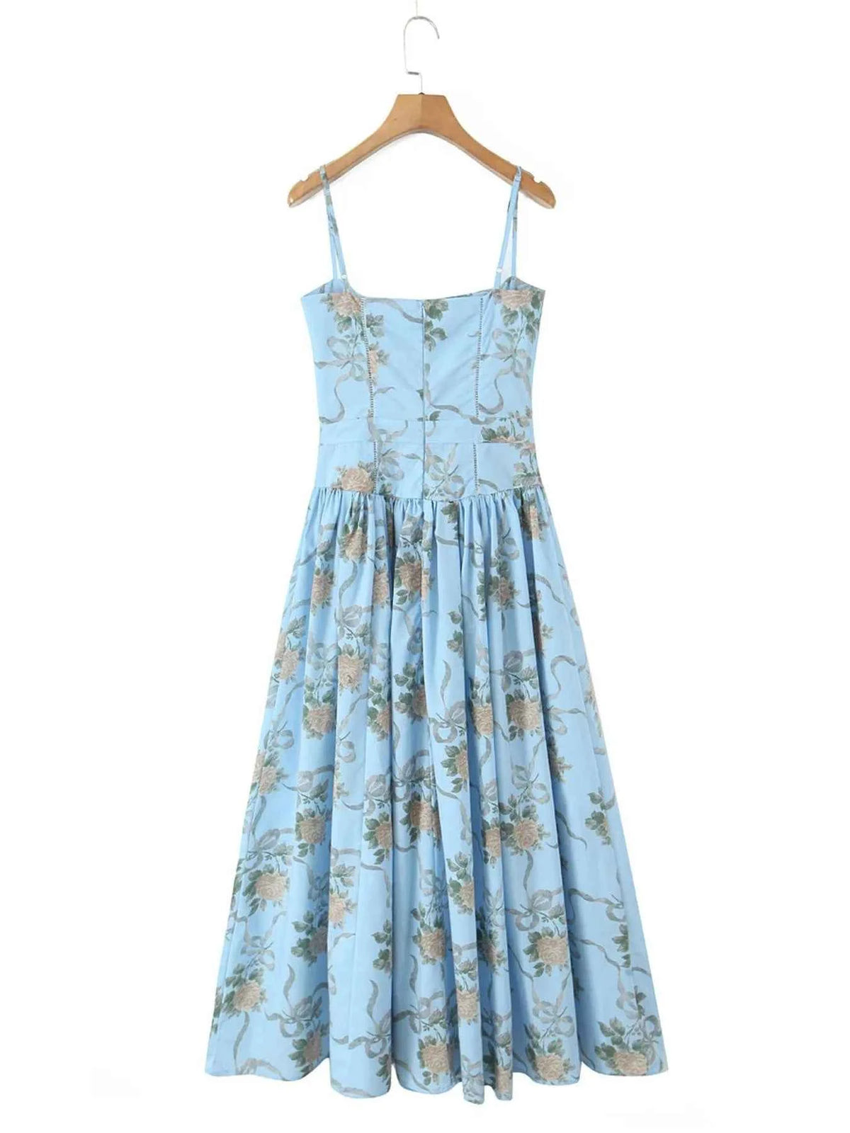 Floral Print Square Neck Cami Maxi Dress