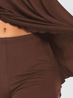 Scoop Neck Top and Shorts Lounge Set for a perfect OOTD – dress to impress outfits from Amexza