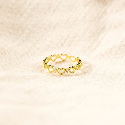 Heart Shape 18K Gold-Plated Ring for a perfect OOTD – dress to impress outfits from Amexza