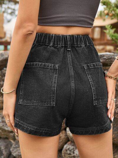 High Waist Denim Shorts with Pockets for a perfect OOTD – dress to impress outfits from Amexza