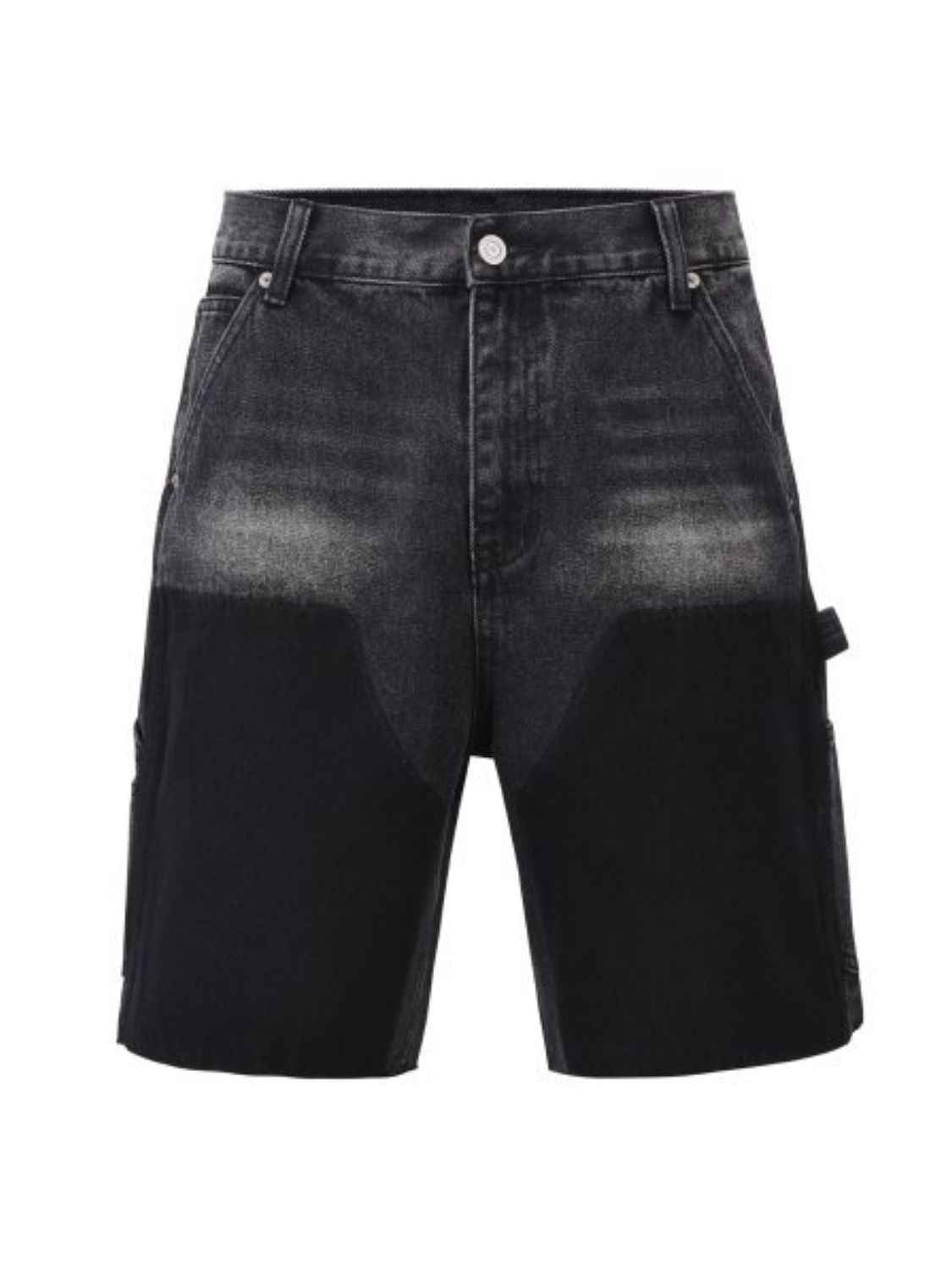 Men's Washed Cargo Denim Shorts Dark for a perfect OOTD – dress to impress outfits from Amexza