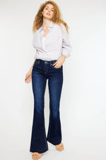 Kancan Mid Rise Slim Flare Jeans - Amexza