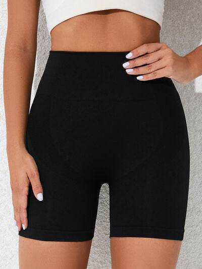 High Waist Active Shorts Black for a perfect OOTD – dress to impress outfits from Amexza