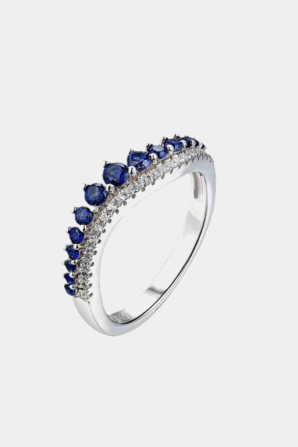 Lab-Grown Sapphire 925 Sterling Silver Rings Royal Blue for a perfect OOTD – dress to impress outfits from Amexza