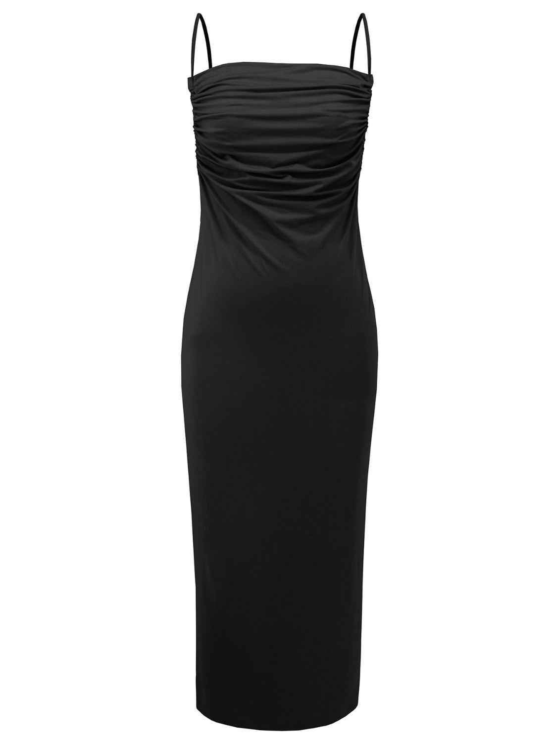 Backless Cowl Neck Sleeveless Cami Dress - Amexza