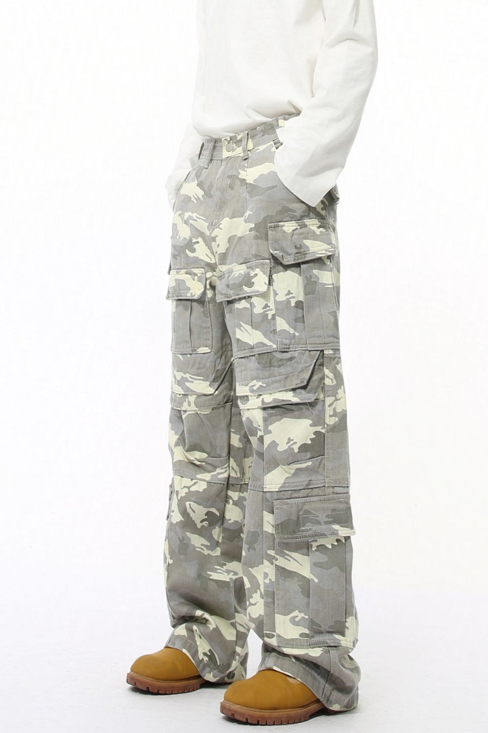 Men's Camouflage Straight Cargo Jeans for a perfect OOTD – dress to impress outfits from Amexza