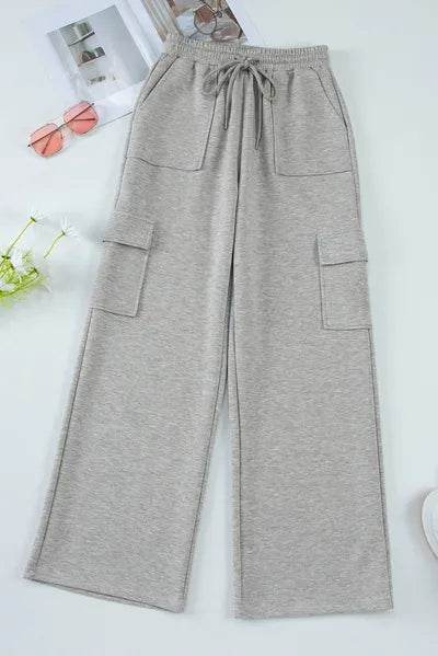 Drawstring Active Pants with Pockets for a perfect OOTD – dress to impress outfits from Amexza