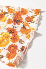 Printed Mock Neck Flare Sleeve Top - Amexza