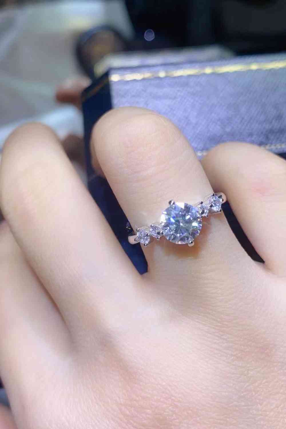 Something To See 1 Carat Moissanite Ring for a perfect OOTD – dress to impress outfits from Amexza