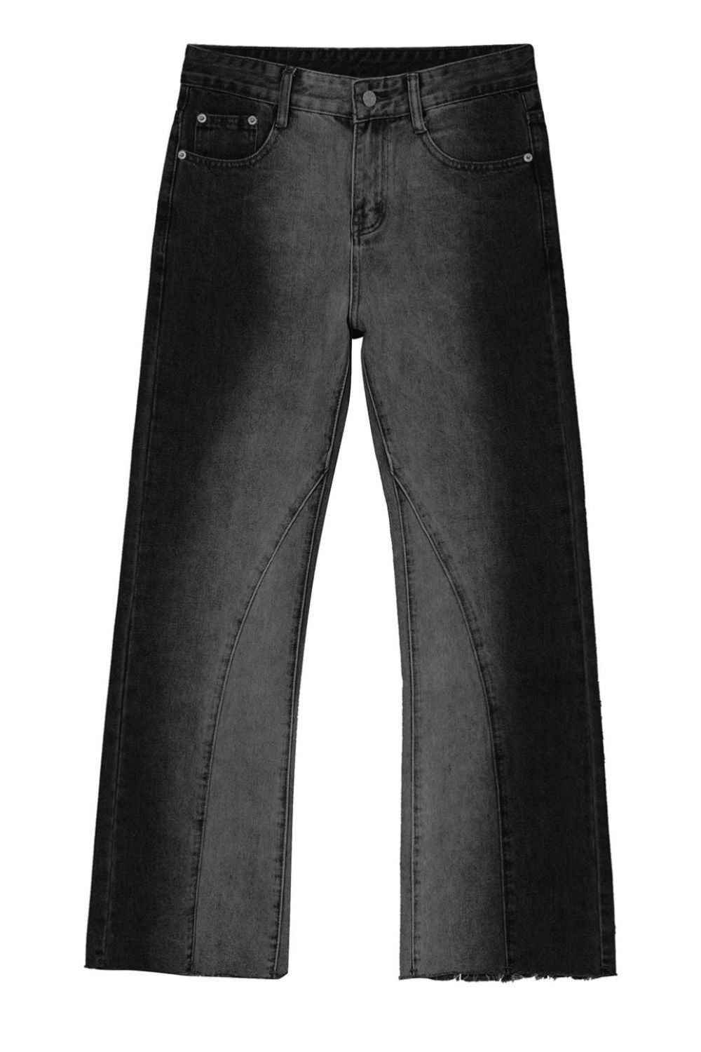 Frayed Hem Jeans with Pockets Dark for a perfect OOTD – dress to impress outfits from Amexza