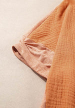 Stud Heart Patch Round Neck Short Sleeve T-Shirt - Amexza