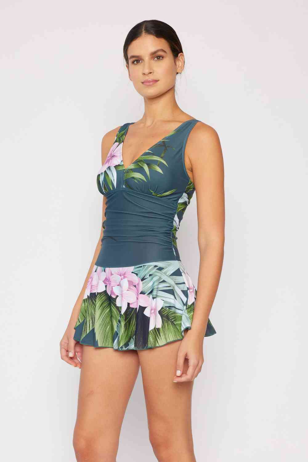 Marina West Swim Full Size Clear Waters Swim Dress in Aloha Forest for a perfect OOTD – dress to impress outfits from Amexza