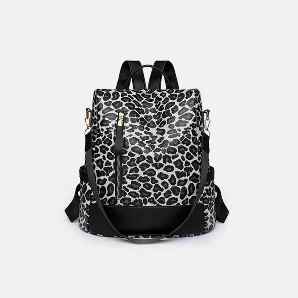 Leopard PU Leather Backpack Bag for a perfect OOTD – dress to impress outfits from Amexza