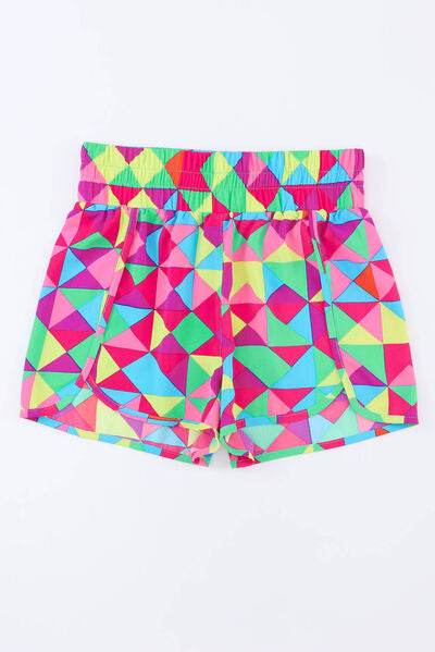 Color Block Elastic Waist Shorts for a perfect OOTD – dress to impress outfits from Amexza