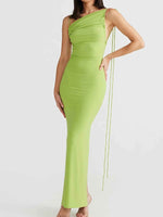 Backless Slit Sleeveless Bodycon Maxi Dress