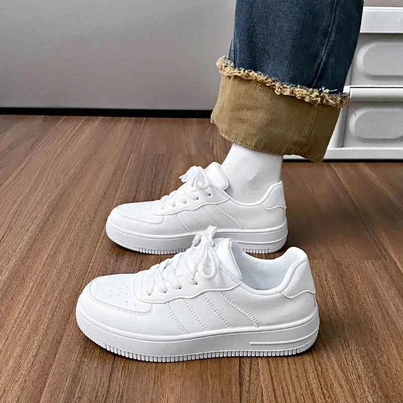 Lace-Up Round Toe Platform Sneakers for a perfect OOTD – dress to impress outfits from Amexza