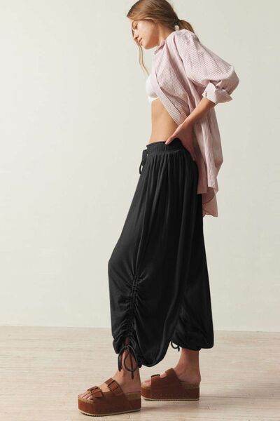 Drawstring Ruched Pants for a perfect OOTD – dress to impress outfits from Amexza