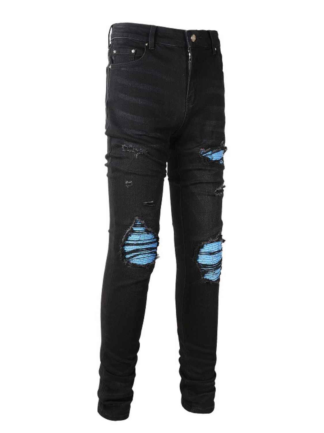 Men's Distressed Skinny Jeans for a perfect OOTD – dress to impress outfits from Amexza