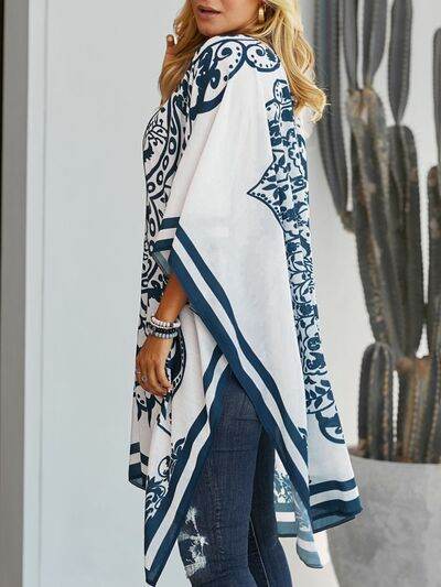 Printed Open Front Cover-Up for a perfect OOTD – dress to impress outfits from Amexza