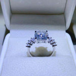 3 Carat Moissanite 925 Sterling Silver Ring for a perfect OOTD – dress to impress outfits from Amexza
