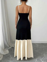 Color Block Maxi Cami Dress