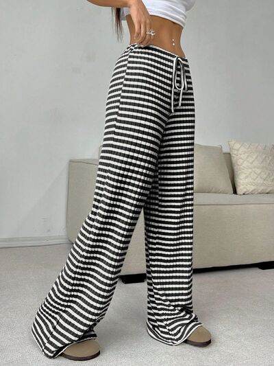 Tied Striped Wide Leg Pants for a perfect OOTD – dress to impress outfits from Amexza