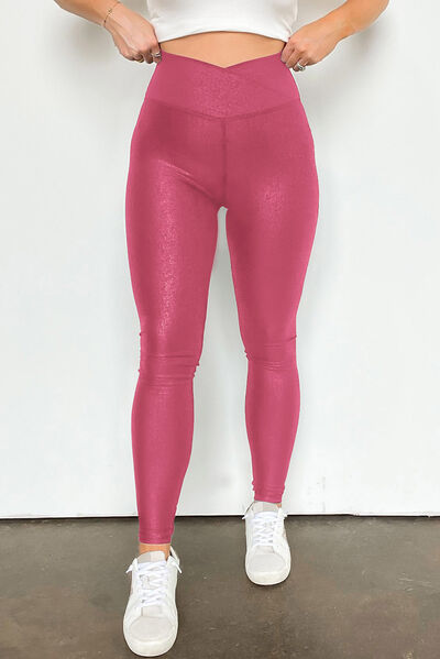 Solid High Waist Leggings Dusty Pink for a perfect OOTD – dress to impress outfits from Amexza