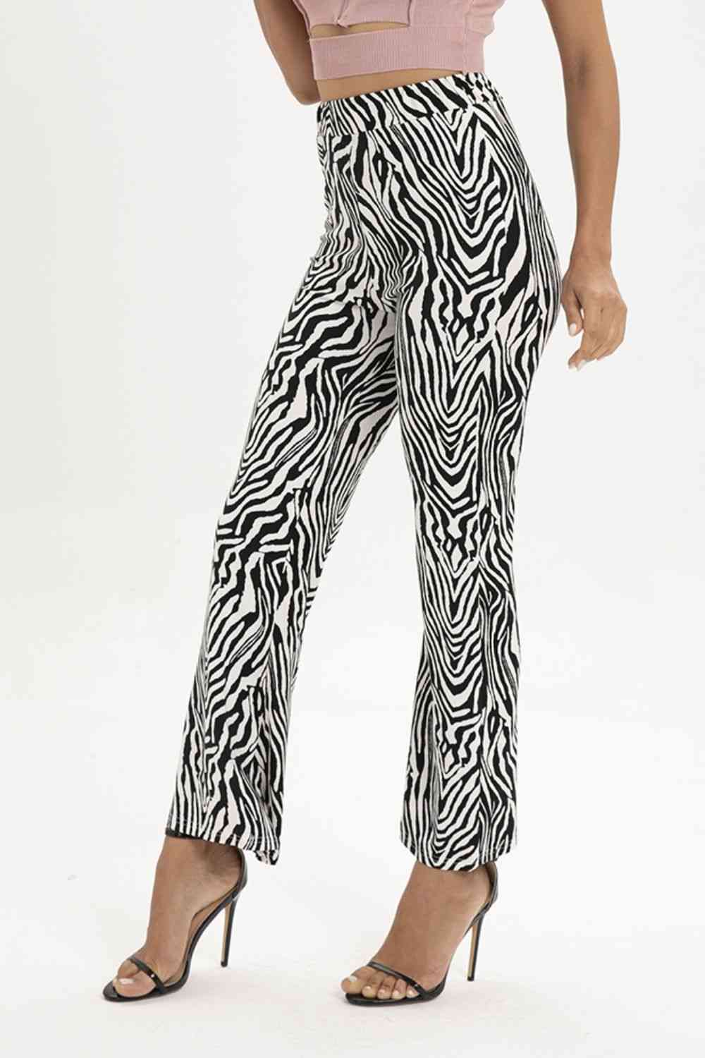 Zebra Print Straight Leg Pants for a perfect OOTD – dress to impress outfits from Amexza