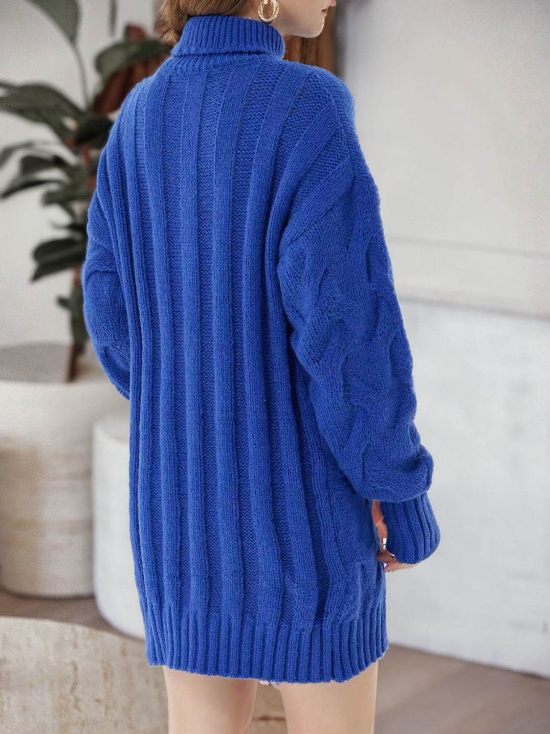 Cable-Knit Turtleneck Sweater Dress for a perfect OOTD – dress to impress outfits from Amexza