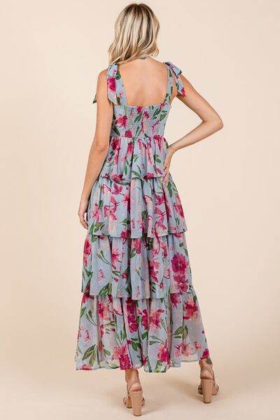 Mittoshop Layered Floral Sweetheart Neck Maxi Dress for a perfect OOTD – dress to impress outfits from Amexza