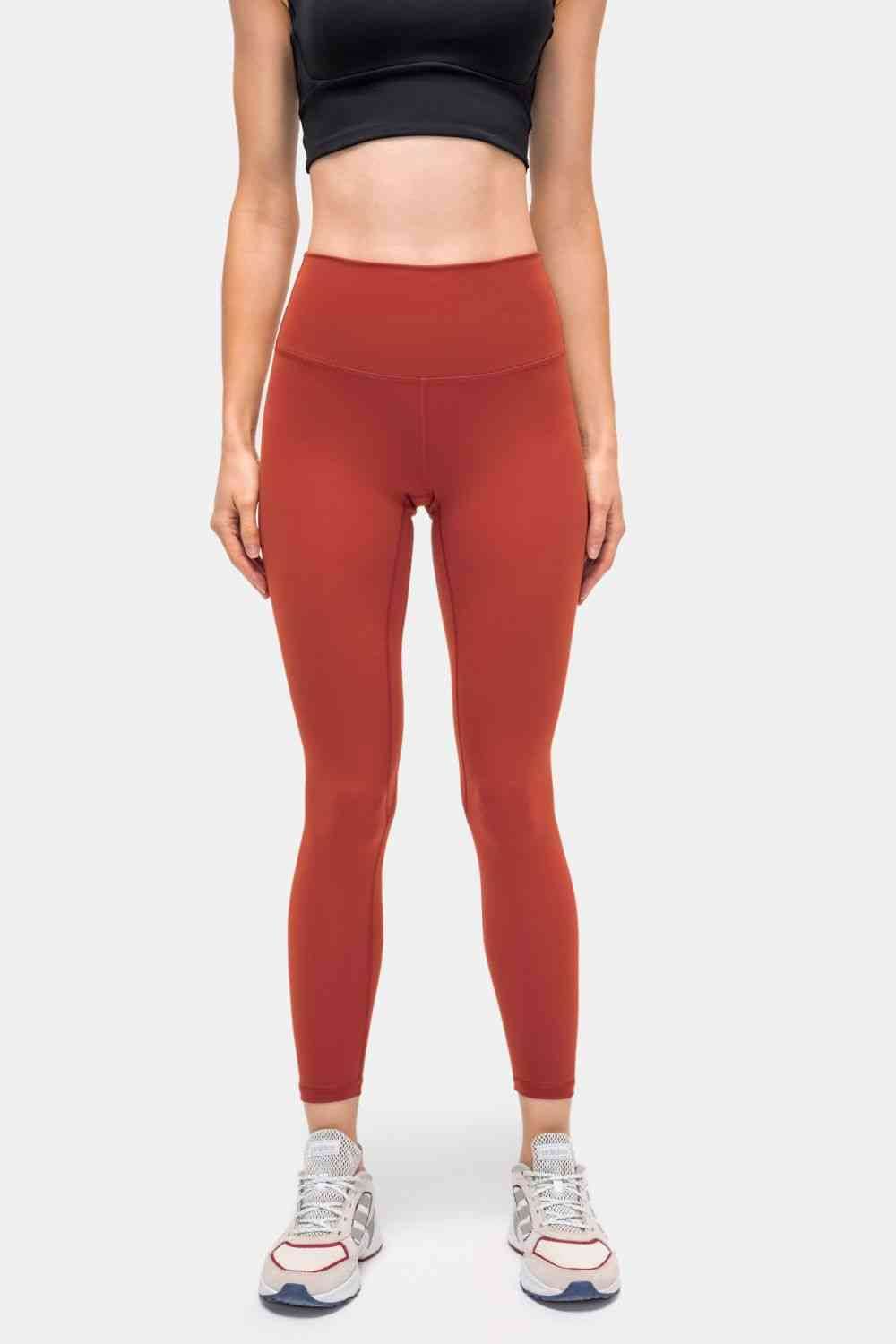 Millennia Invisible Pocket Sports Leggings Brick Red for a perfect OOTD – dress to impress outfits from Amexza