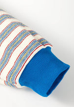 Striped Johnny Collar Long Sleeve Sweatshirt for a perfect OOTD – dress to impress outfits from Amexza