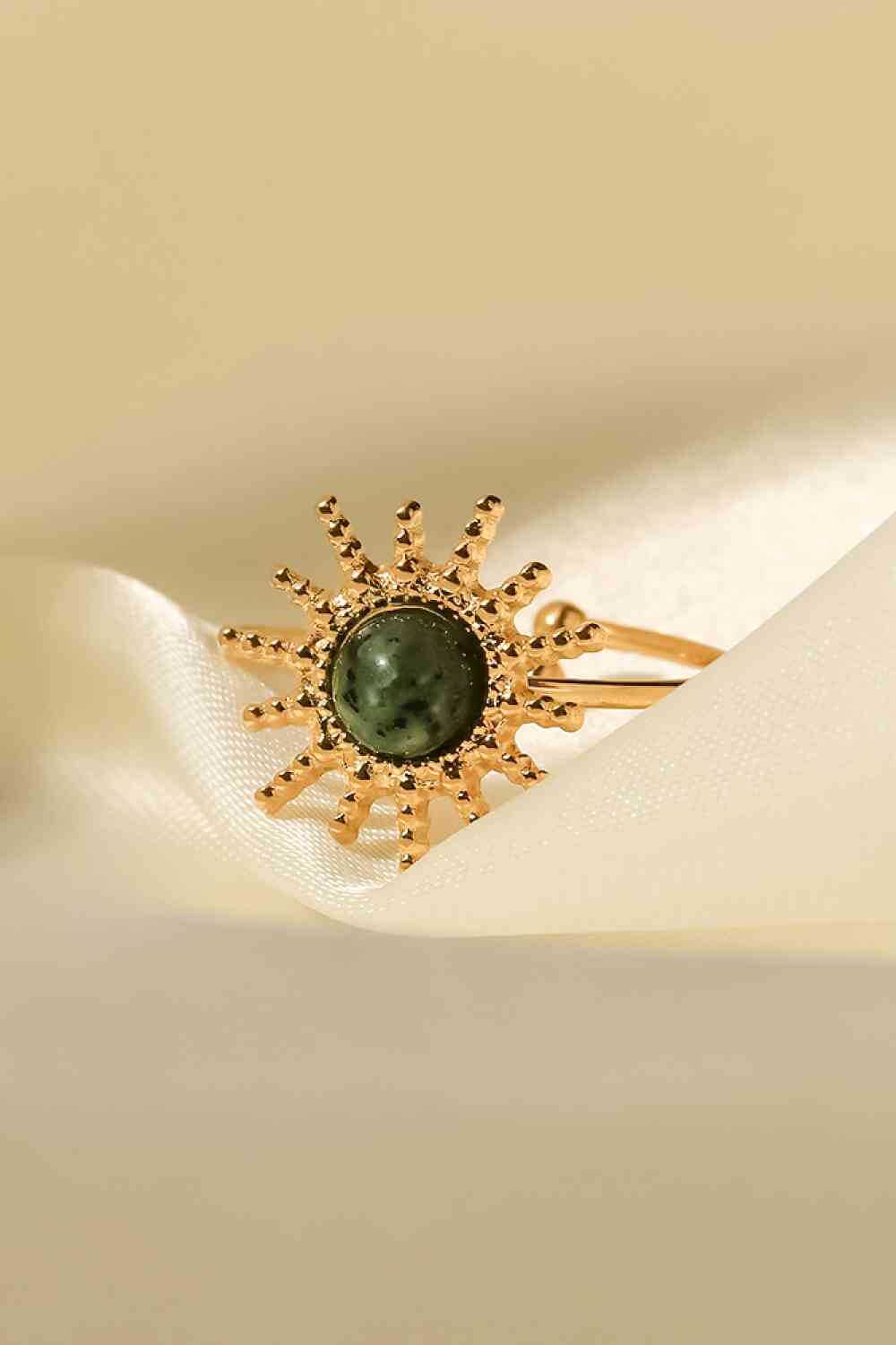 Natural Stone Sun Shape Open Ring for a perfect OOTD – dress to impress outfits from Amexza