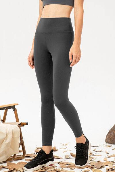 High Waist Skinny Active Pants - Amexza