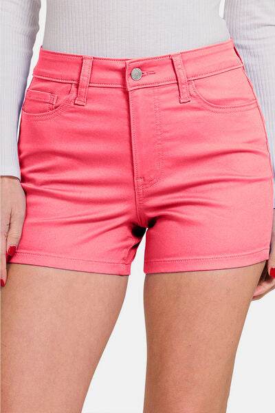 Zenana High Waist Denim Shorts for a perfect OOTD – dress to impress outfits from Amexza