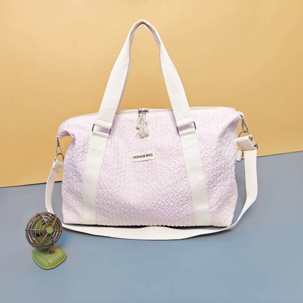 Textured Nylon Travel Bag for a perfect OOTD – dress to impress outfits from Amexza