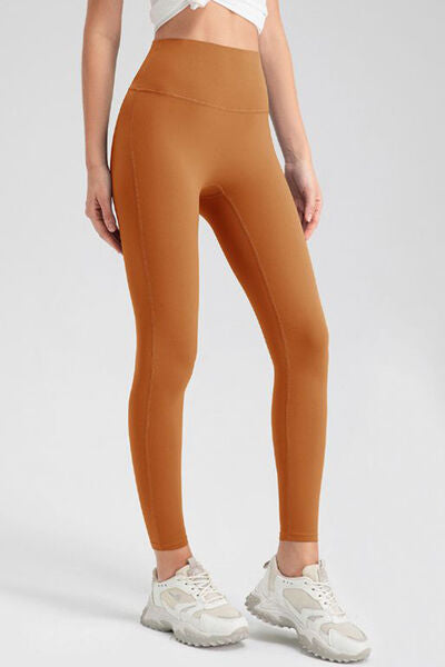 High Waist Skinny Active Pants Caramel for a perfect OOTD – dress to impress outfits from Amexza