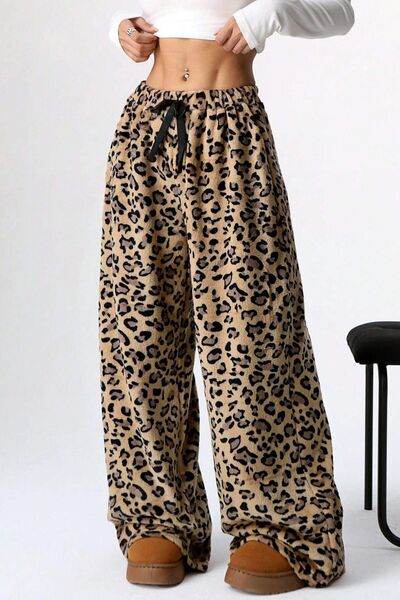 Leopard Wide Leg Pants for a perfect OOTD – dress to impress outfits from Amexza