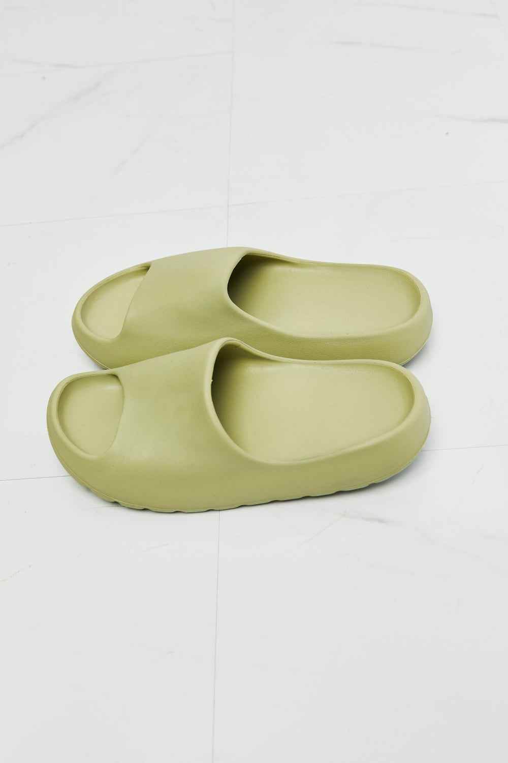 NOOK JOI In My Comfort Zone Slides in Green for a perfect OOTD – dress to impress outfits from Amexza