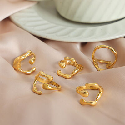 18K Gold-Plated Irregular Open Ring for a perfect OOTD – dress to impress outfits from Amexza