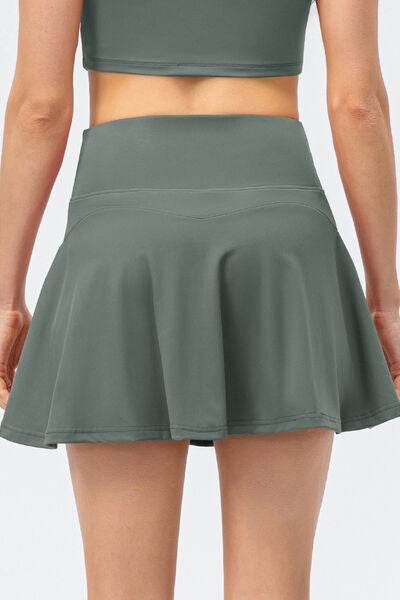 High Waist Wide Waistband Active Skirt for a perfect OOTD – dress to impress outfits from Amexza