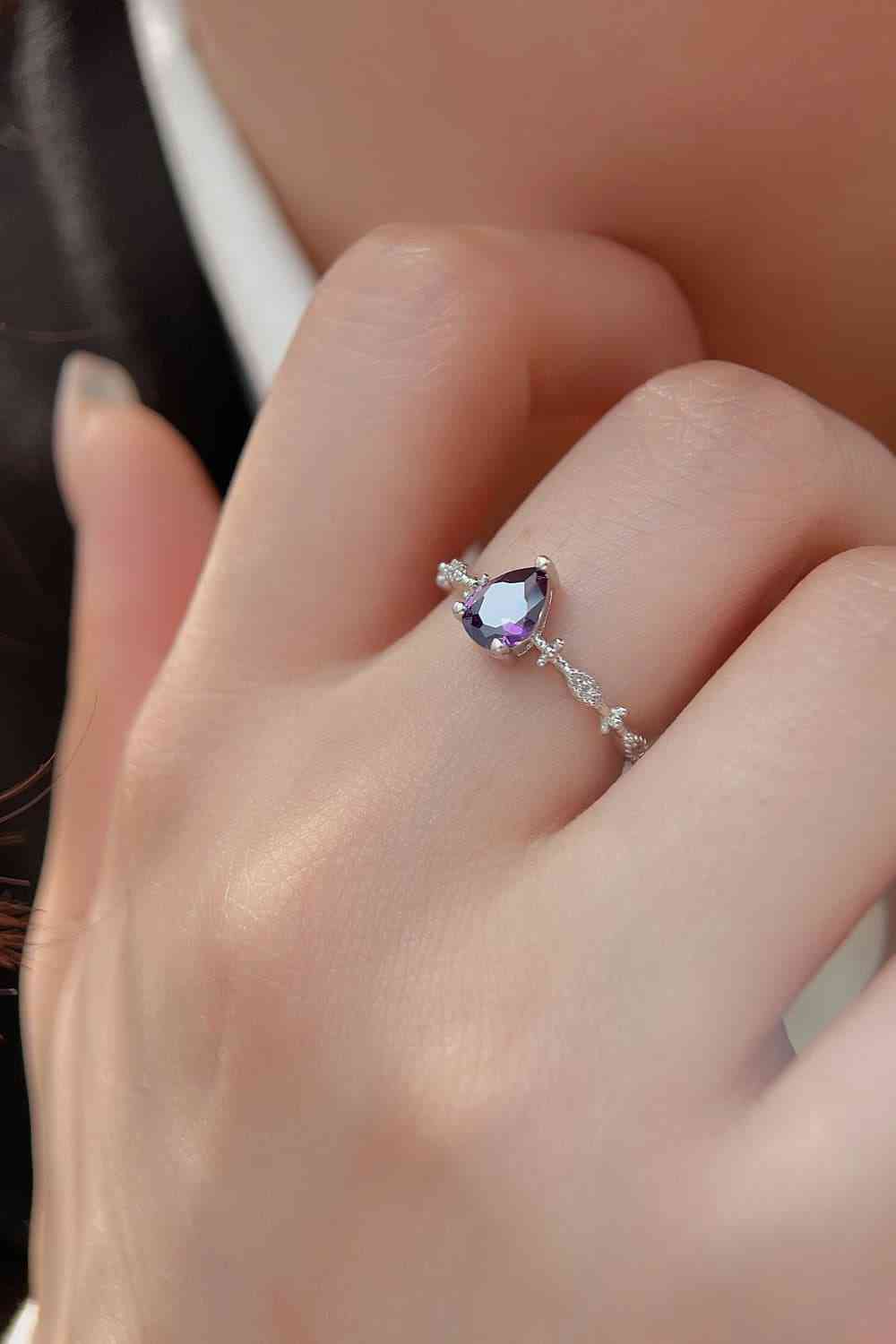 Amethyst 925 Sterling Silver Ring for a perfect OOTD – dress to impress outfits from Amexza