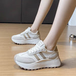 Side Striped Lace Up Platform Athletic Sneakers for a perfect OOTD – dress to impress outfits from Amexza