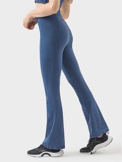 Millennia Zipper Detail High Waist Active Pants - Amexza