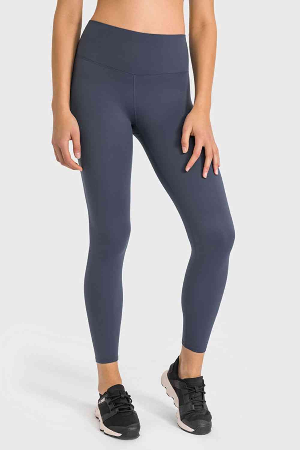 Millennia High Waist Ankle-Length Yoga Leggings Navy for a perfect OOTD – dress to impress outfits from Amexza