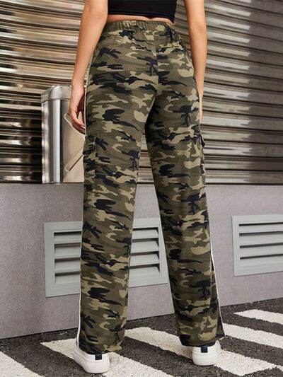 Tied Camouflage Pants with Cargo Pockets for a perfect OOTD – dress to impress outfits from Amexza